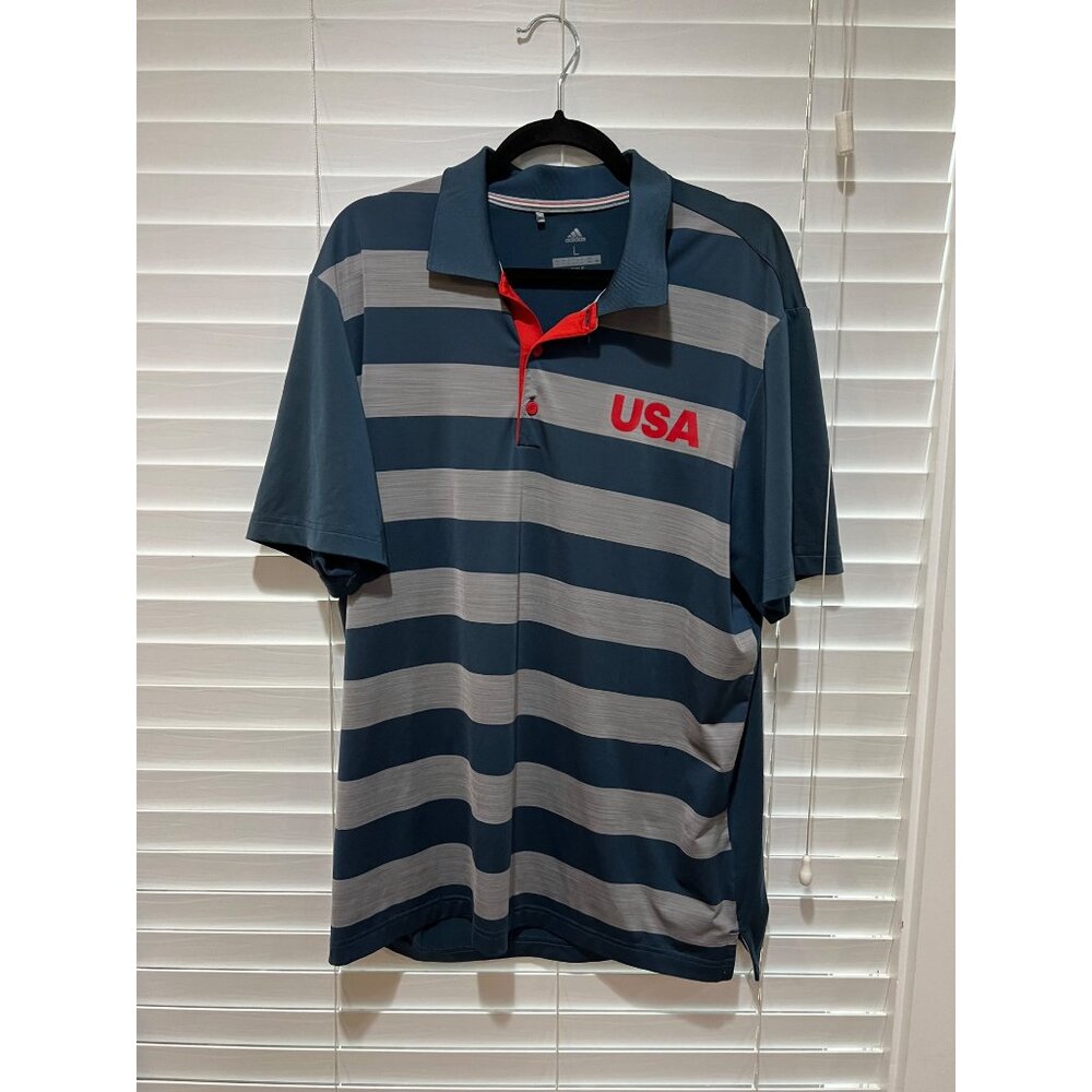 Adidas Team USA Polo Shirt-‎ Size L
